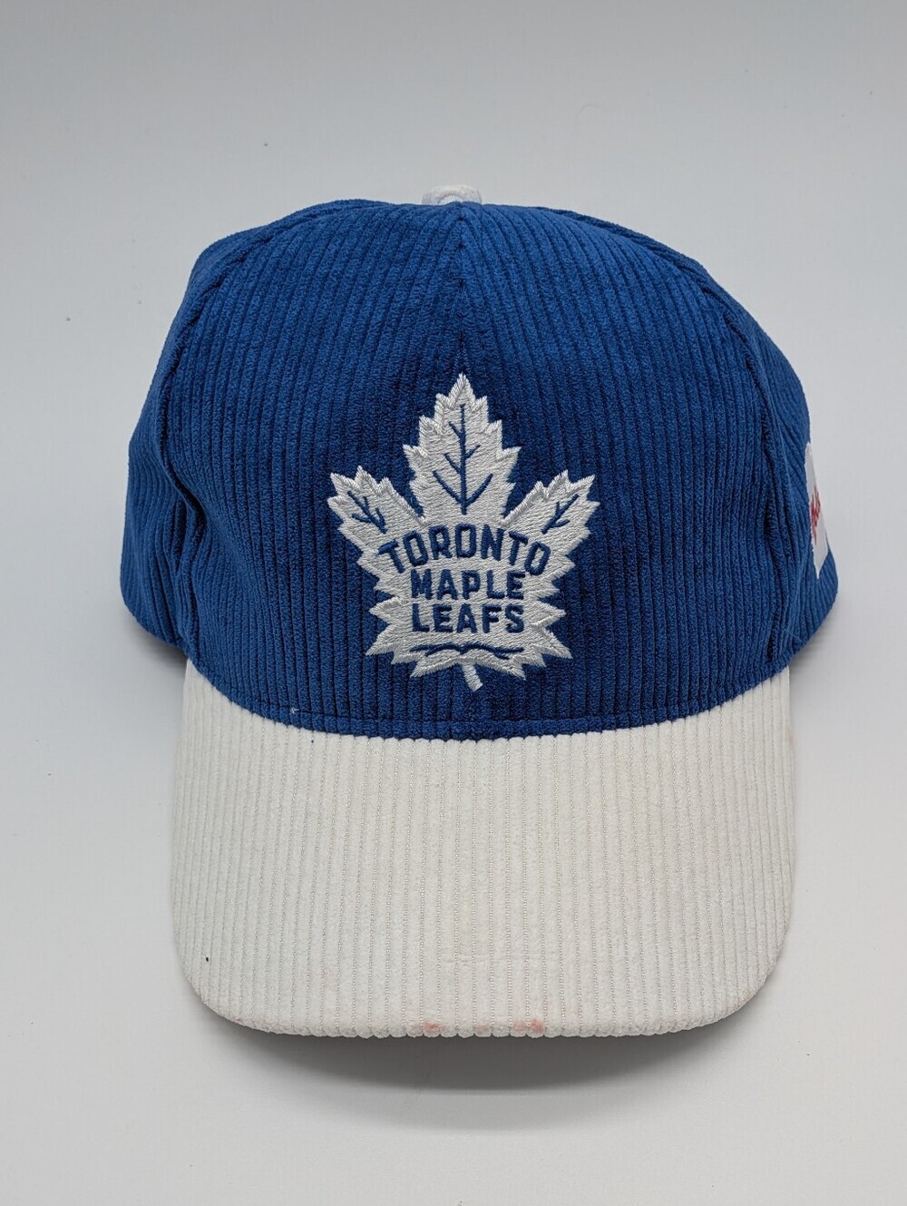 Toronto Maple Leafs Blue & White Corduroy Baseball Cap